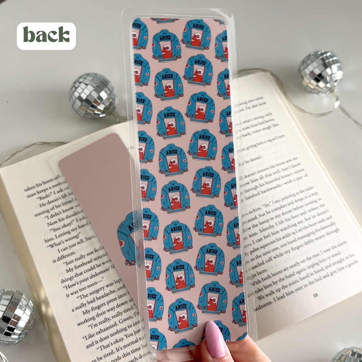 Aries Laminated Bookmark