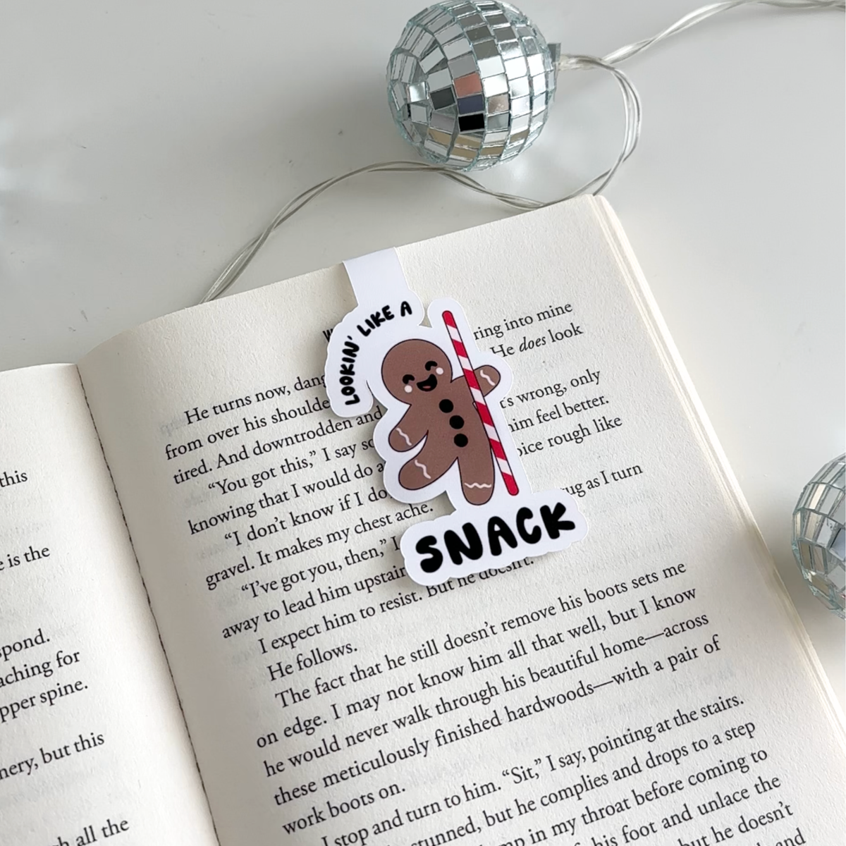 Gingerbread Man Magnetic Bookmark