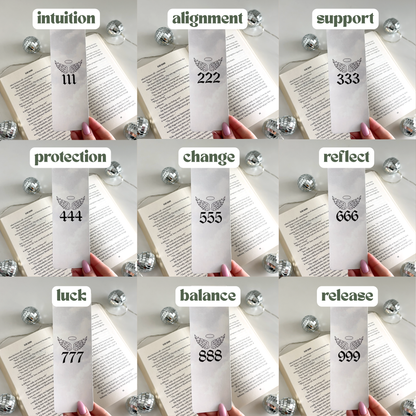 Angel Numbers Cardstock Bookmarks