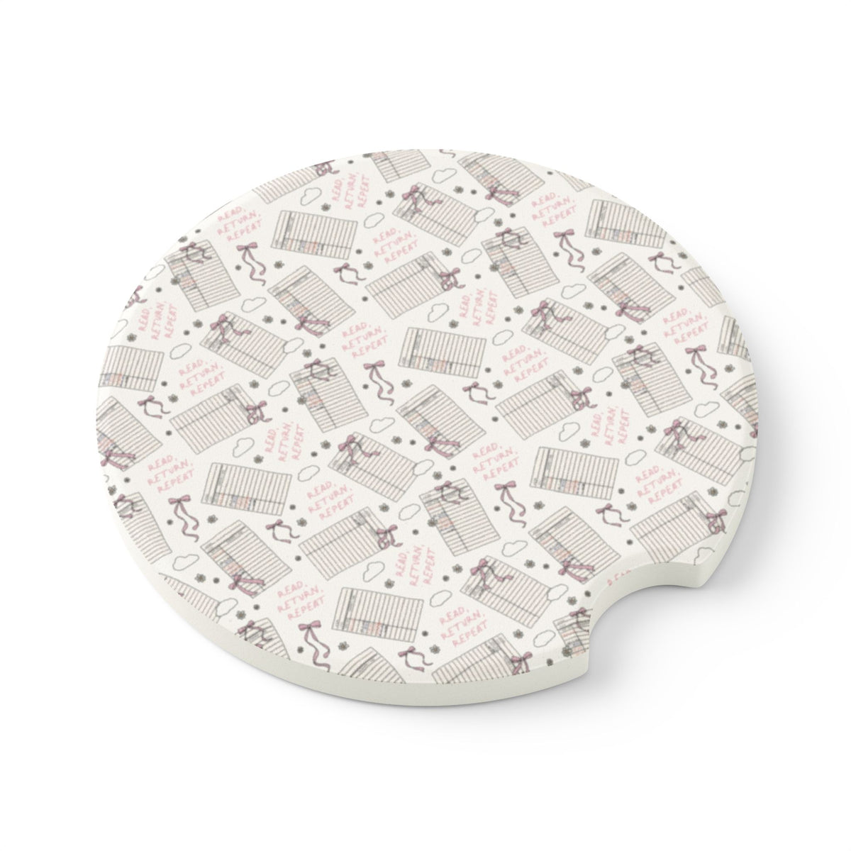 Read, Return, Repeat Car Coaster
