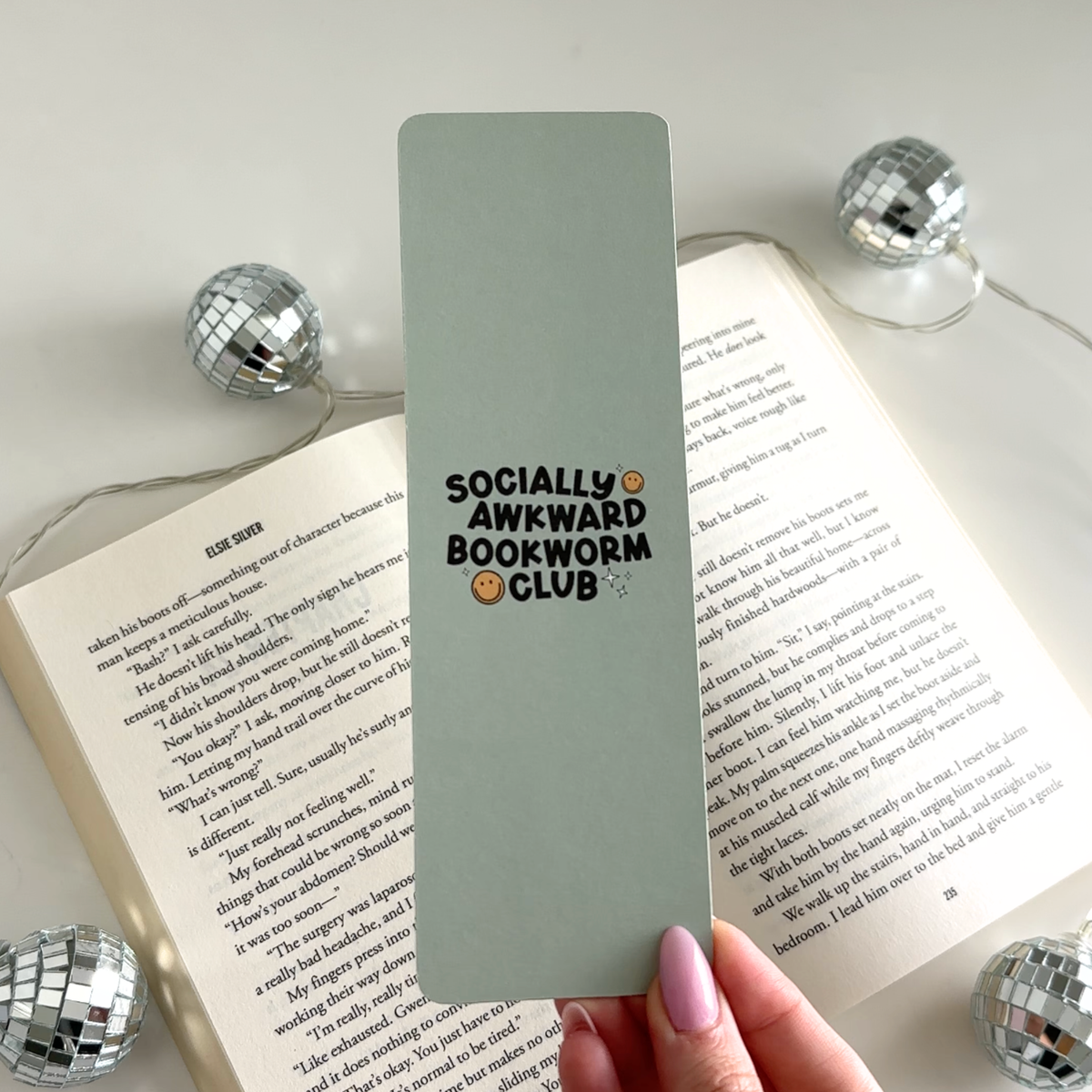 Socially Awkward Bookworm Cardstock Bookmark