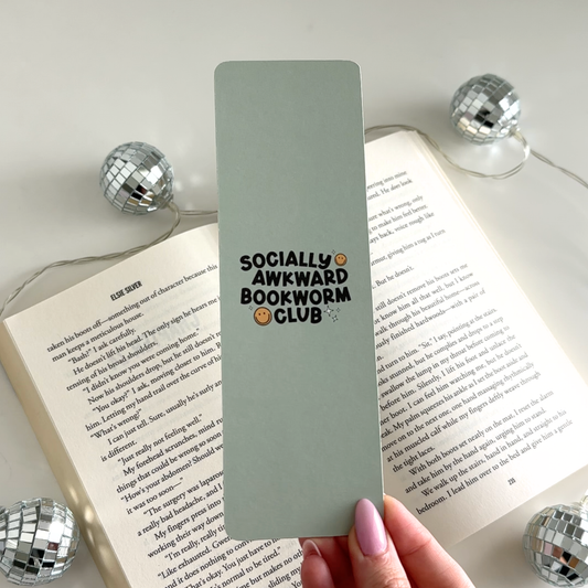 Socially Awkward Bookworm Cardstock Bookmark