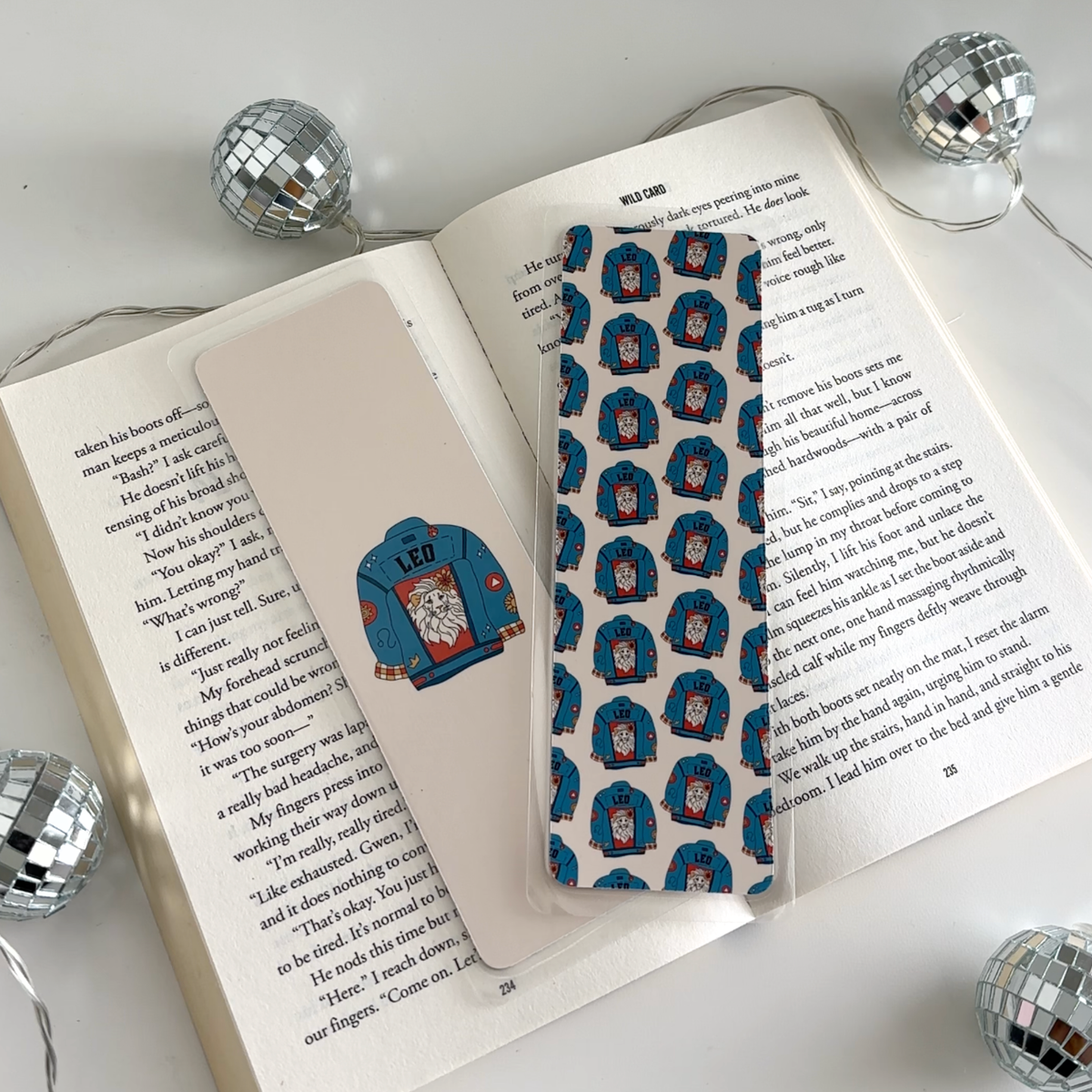 Leo Laminated Bookmark