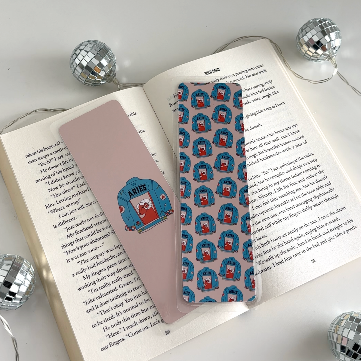 Aries Laminated Bookmark