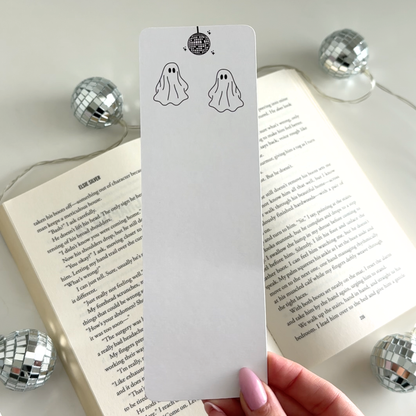 Disco Ghost Cardstock Bookmark