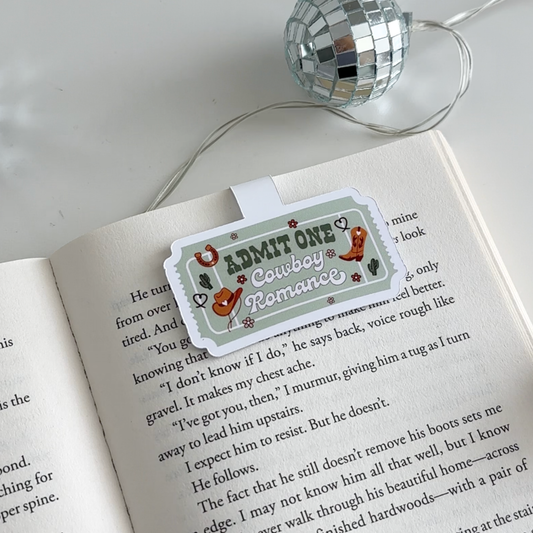 Cowboy Romance Magnetic Bookmark