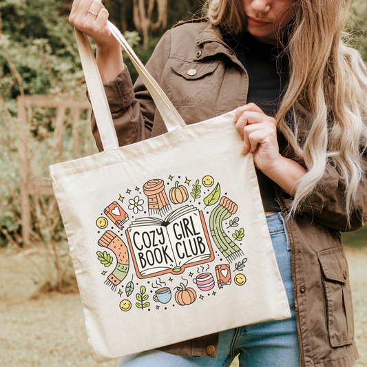Cozy Girl Book Club Tote Bag