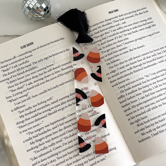 Halloween Candy Corn Acrylic Bookmark