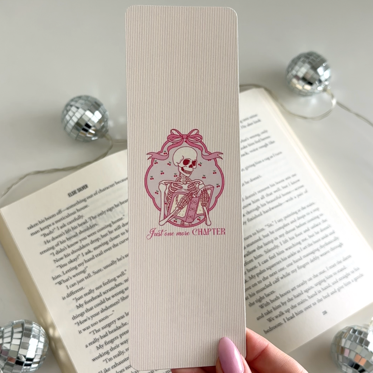 Coquette One More Chapter Cardstock Bookmark