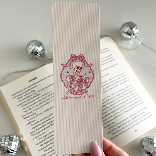 Coquette One More Chapter Cardstock Bookmark