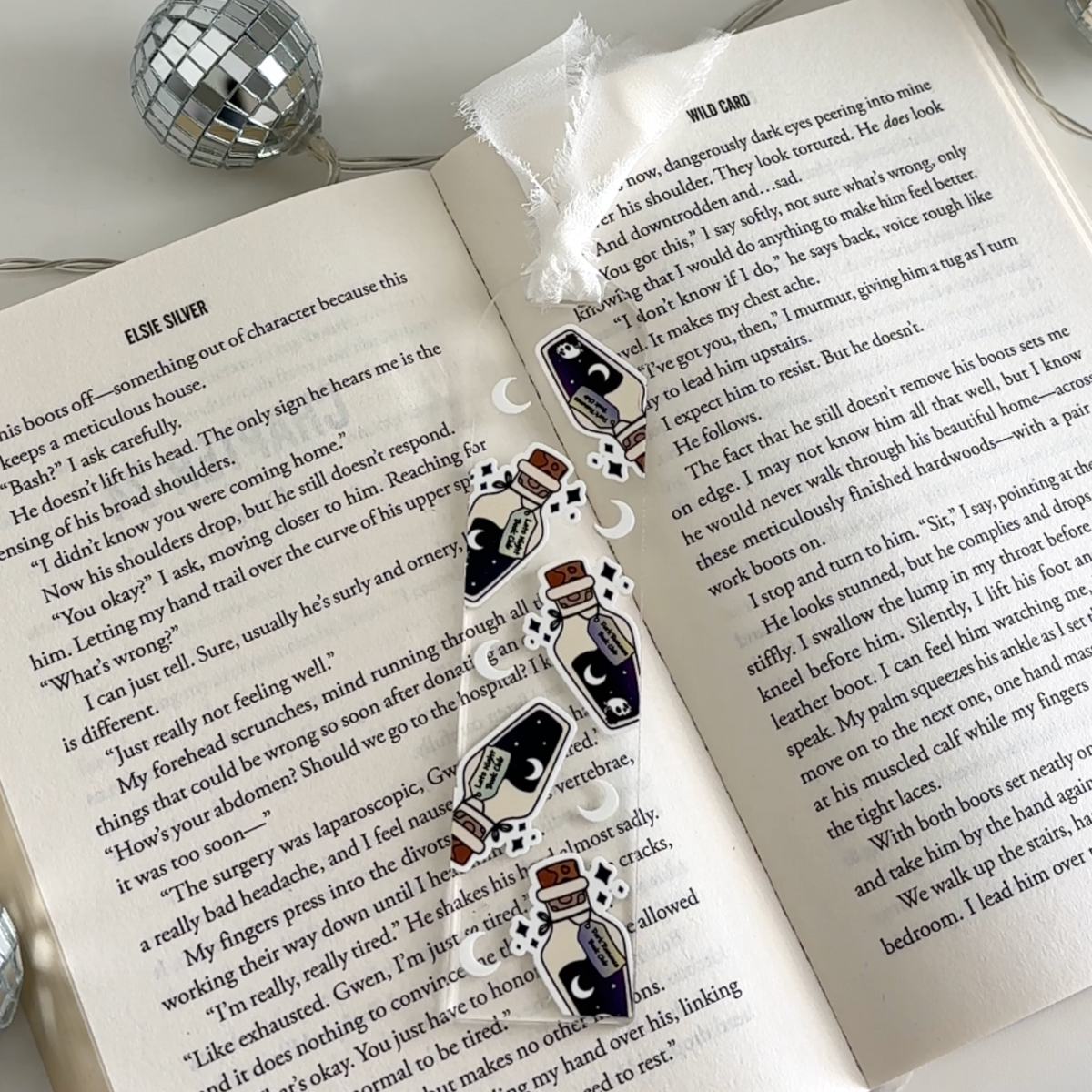 Late Night Dark Romance Acrylic Bookmark