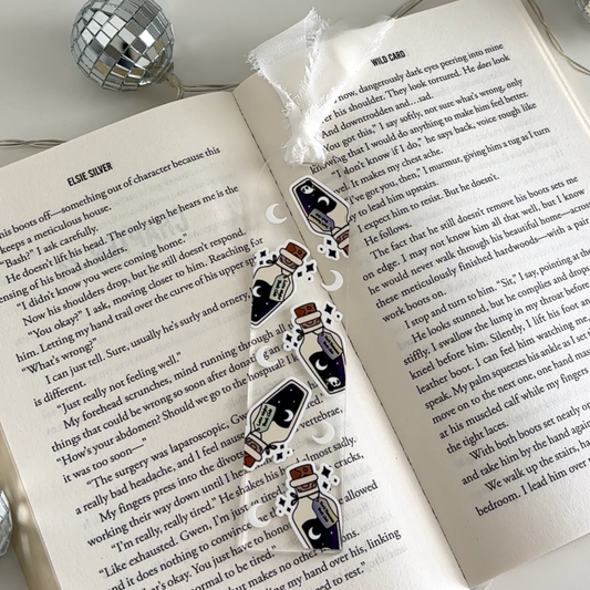 Late Night Dark Romance Acrylic Bookmark