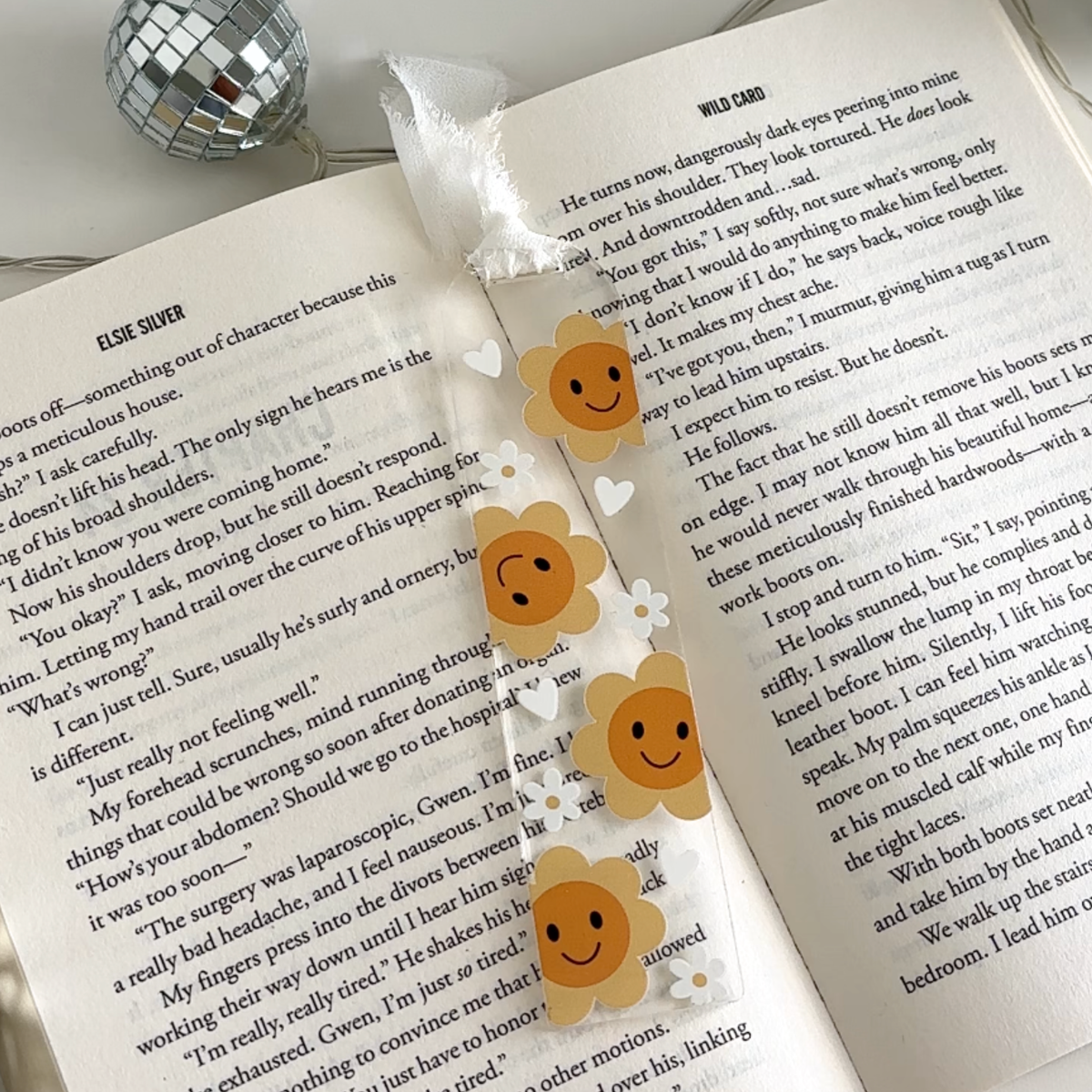 Daisy Smiley Acrylic Bookmark