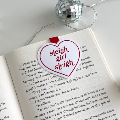 Sleigh Girl Magnetic Bookmark