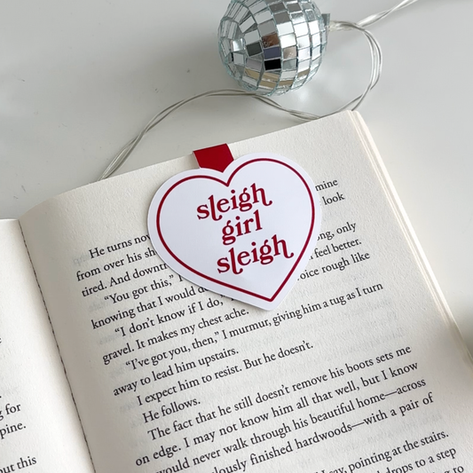 Sleigh Girl Magnetic Bookmark