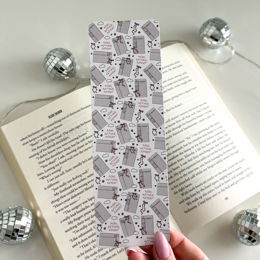 Read Return Repeat Cardstock Bookmark