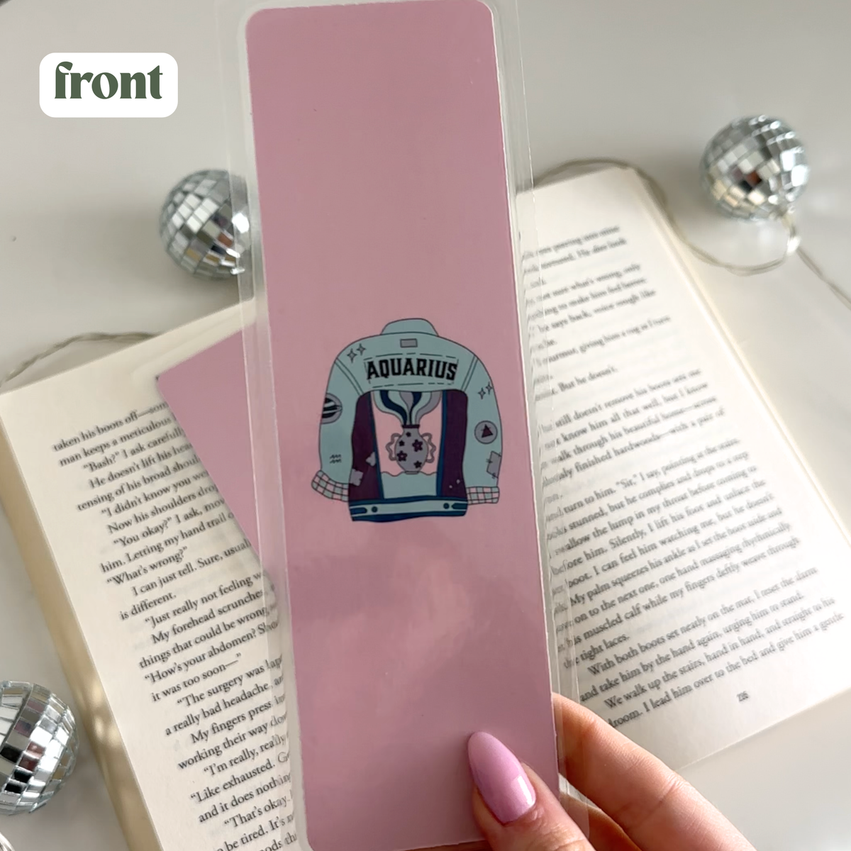 Aquarius Laminated Bookmark