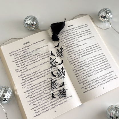 Halloween Spider Web Acrylic Bookmark