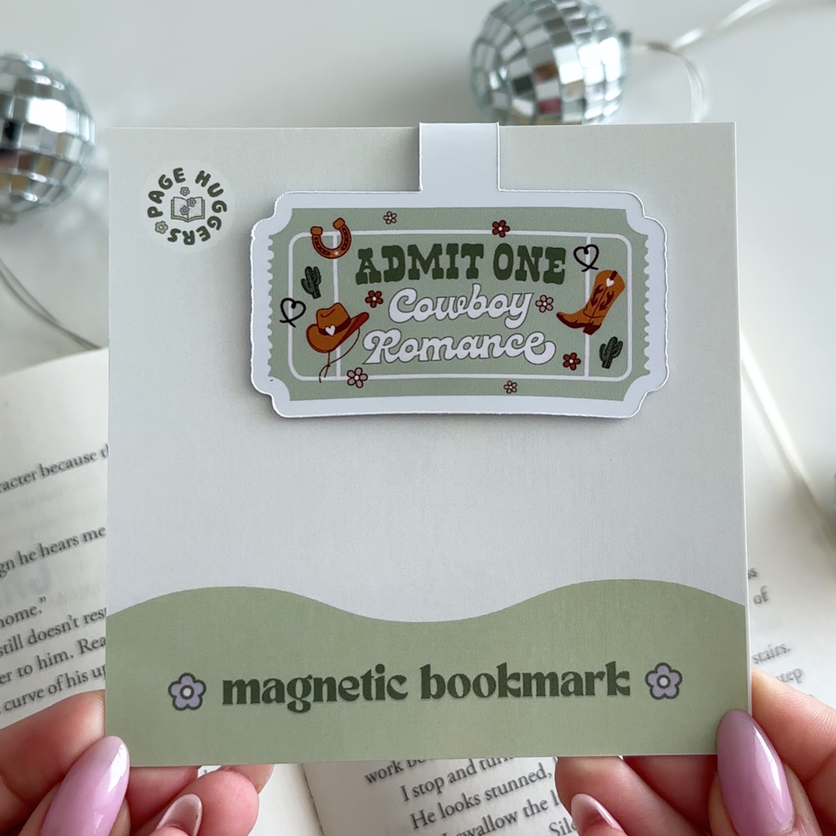 Cowboy Romance Magnetic Bookmark