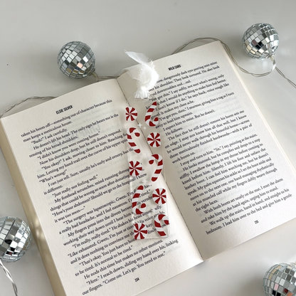 Holiday Peppermint Acrylic Bookmark