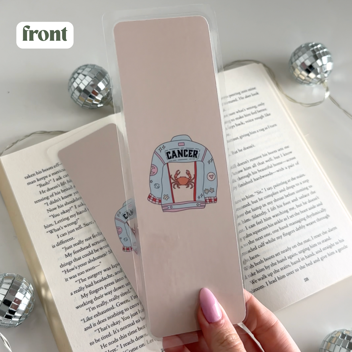 Cancer Laminated Bookmark
