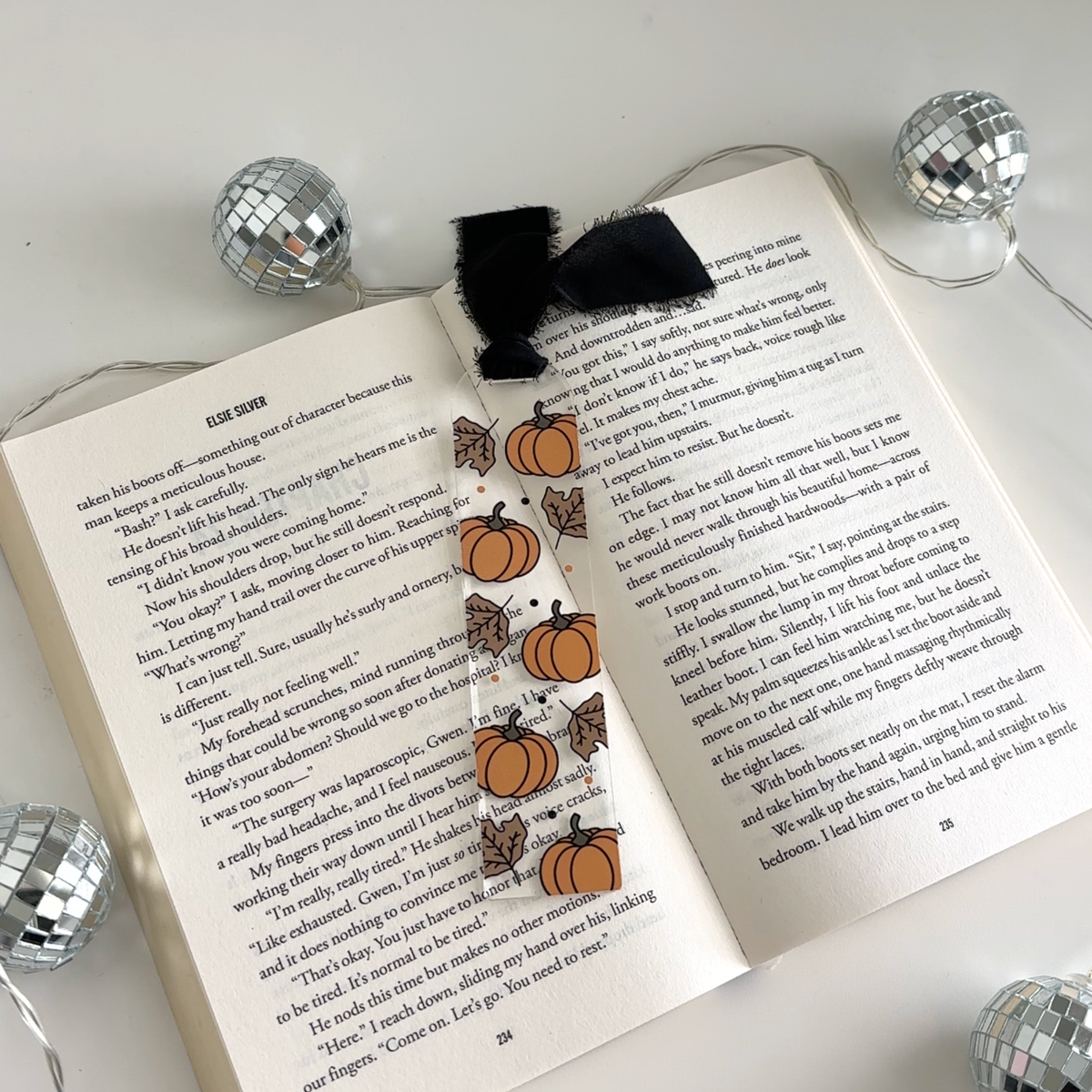 Halloween Pumpkin Acrylic Bookmark