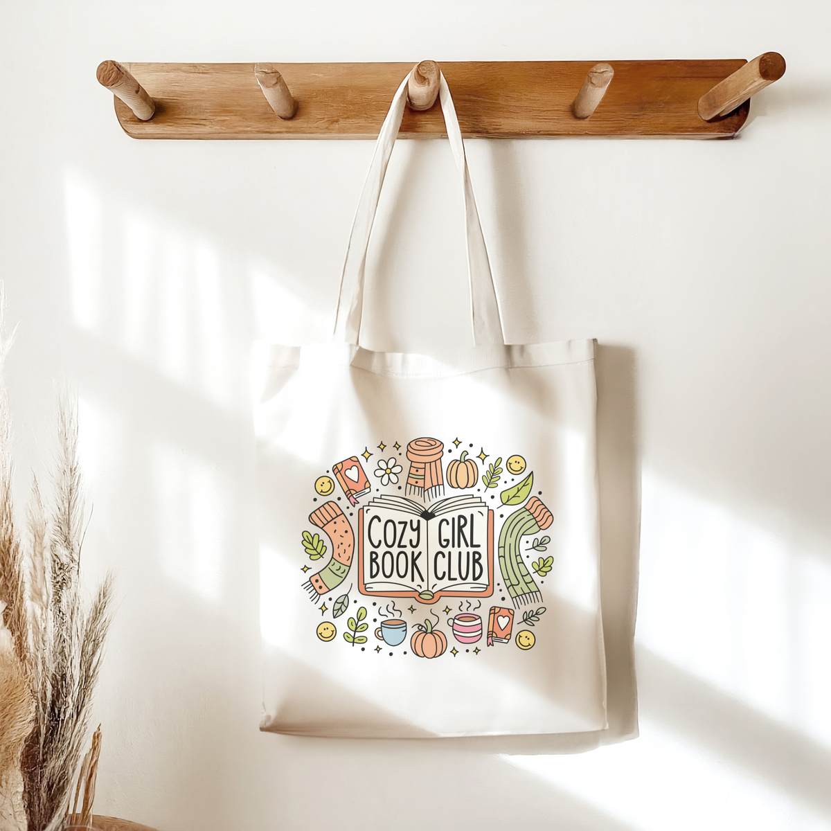 Cozy Girl Book Club Tote Bag