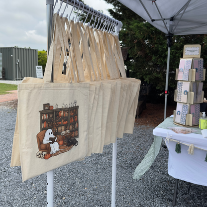 Ghost Library Tote Bag