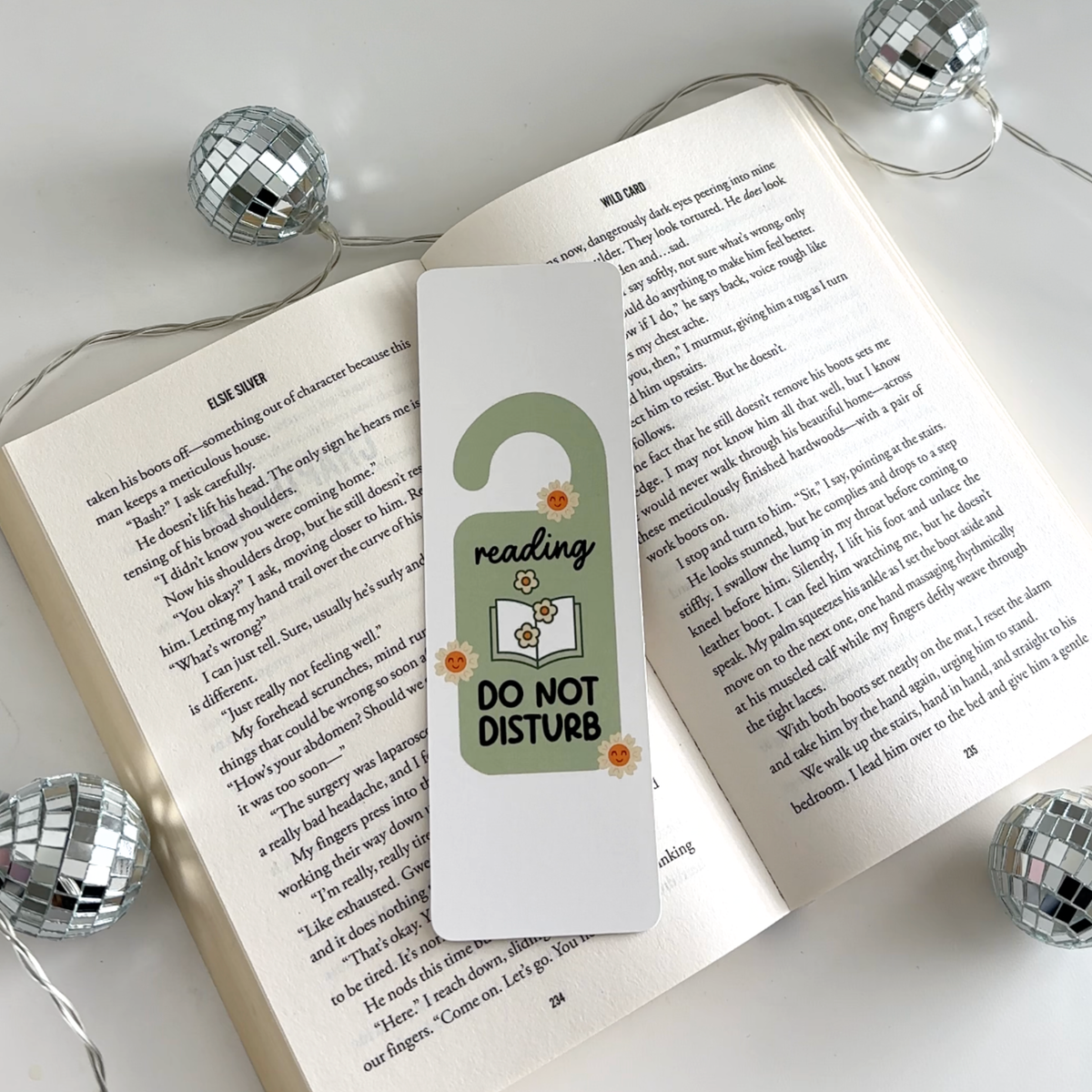 Do Not Disturb Cardstock Bookmark