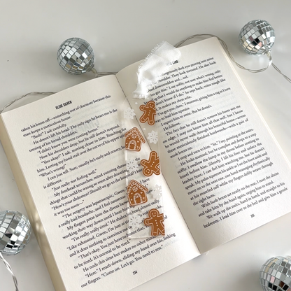 Holiday Gingerbread Acrylic Bookmark