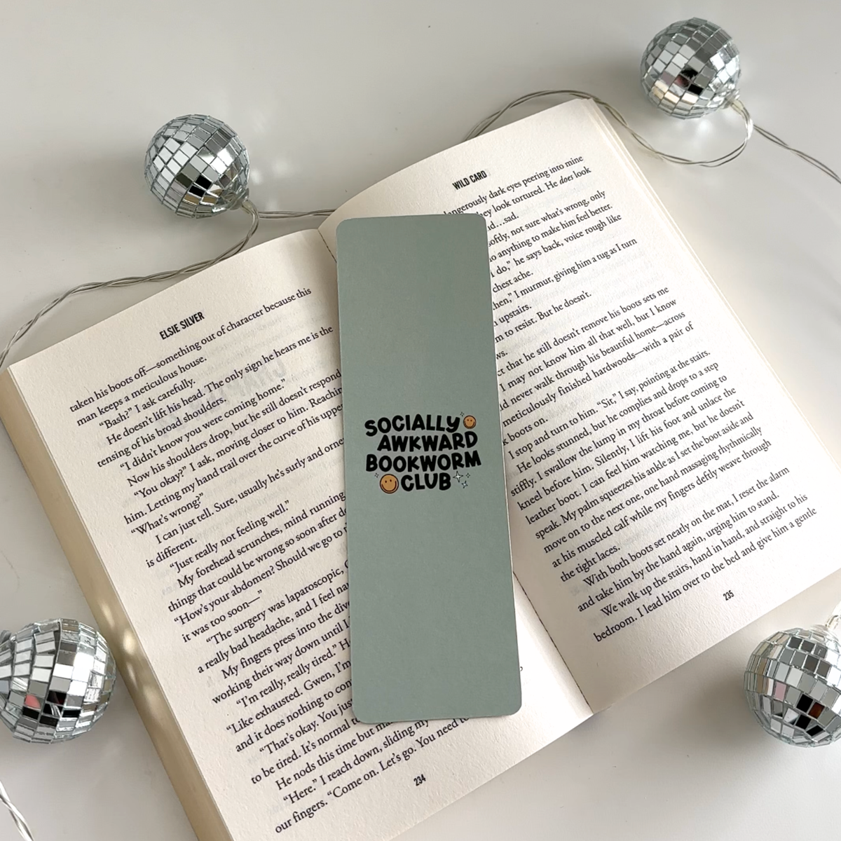 Socially Awkward Bookworm Cardstock Bookmark
