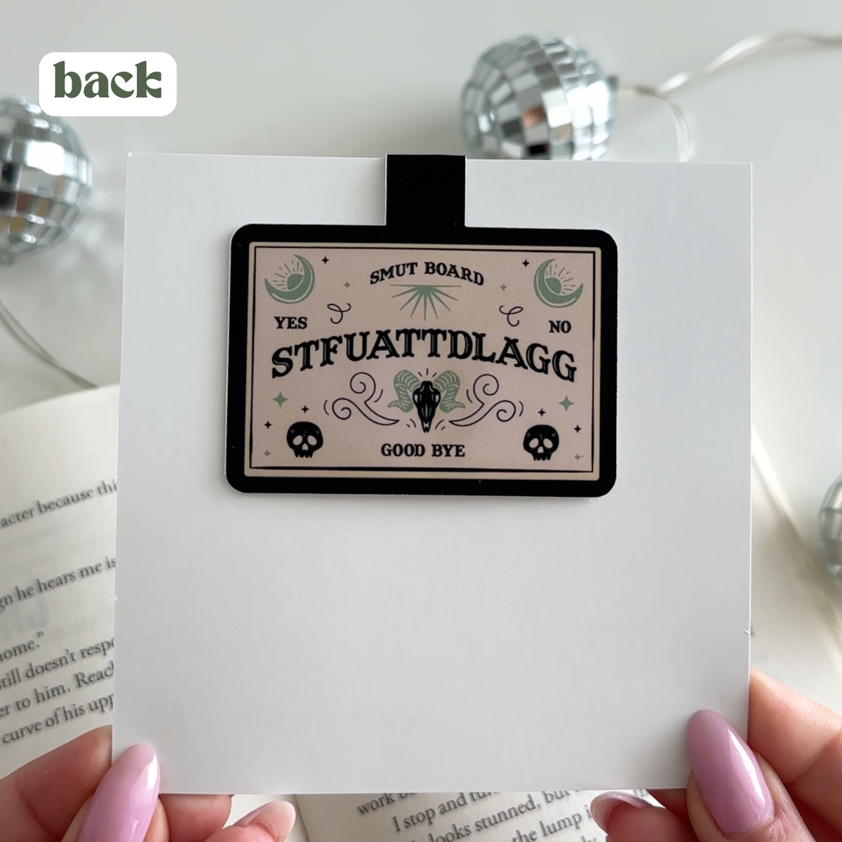 Smut STFUATTDLAGG Magnetic Bookmark