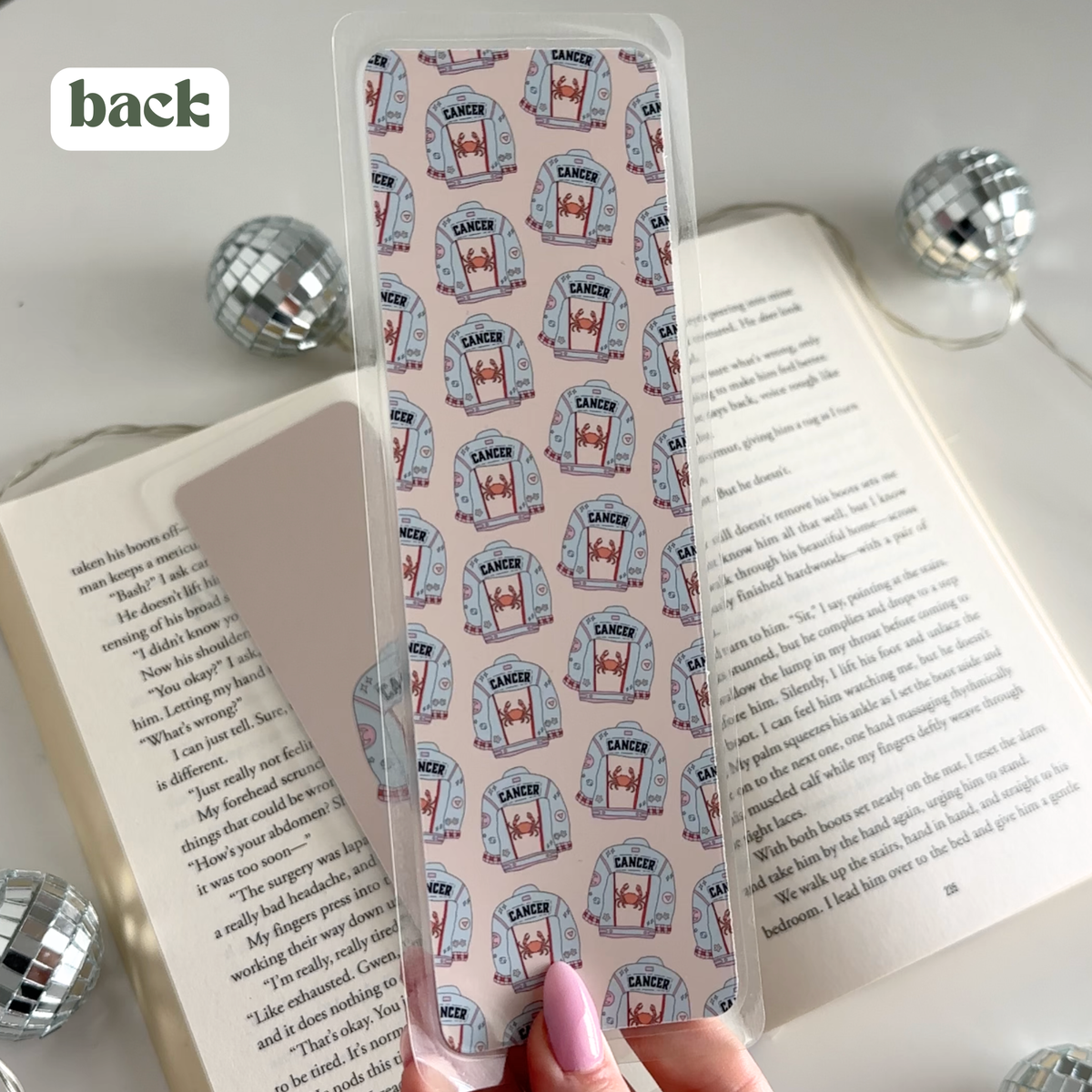Cancer Laminated Bookmark