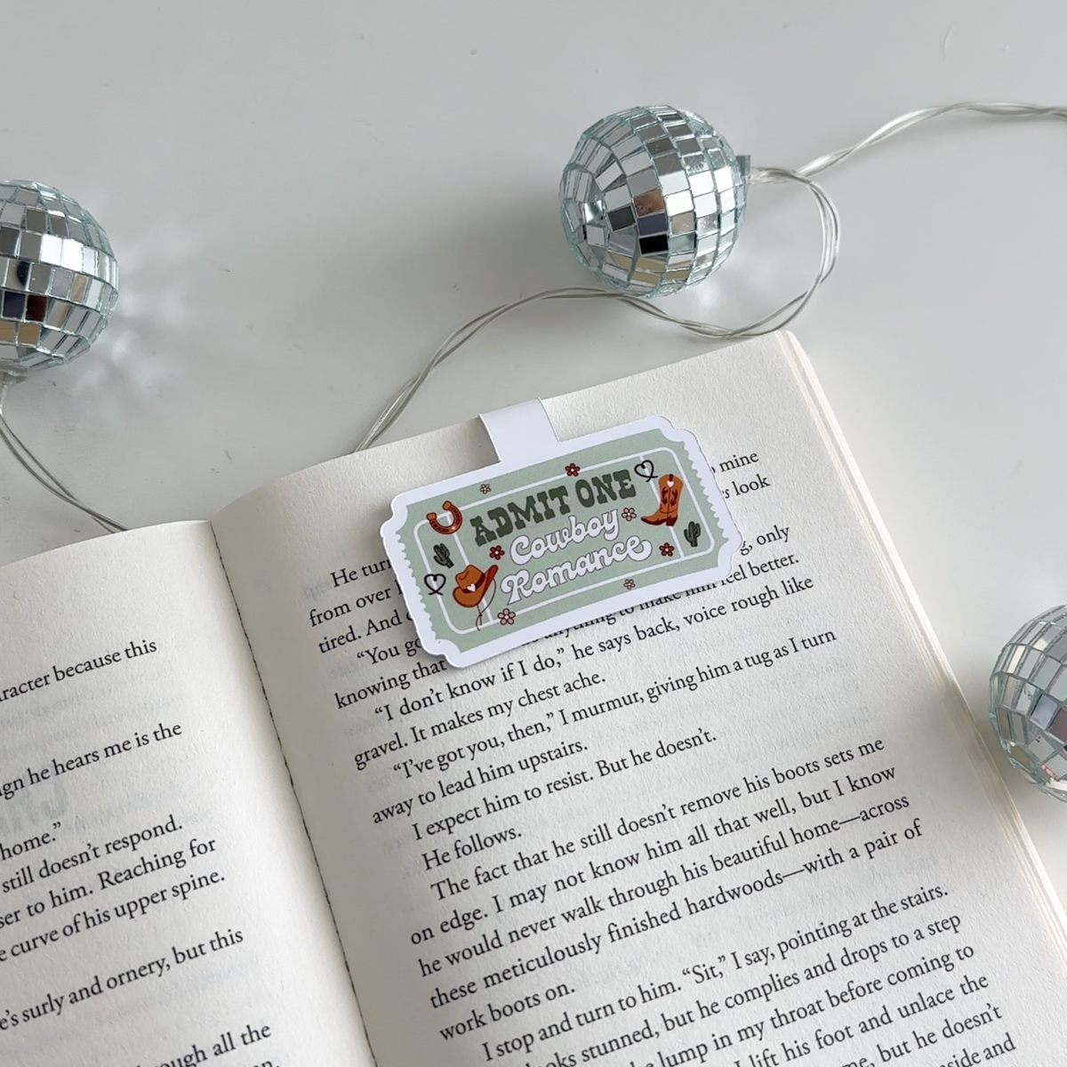 Cowboy Romance Magnetic Bookmark
