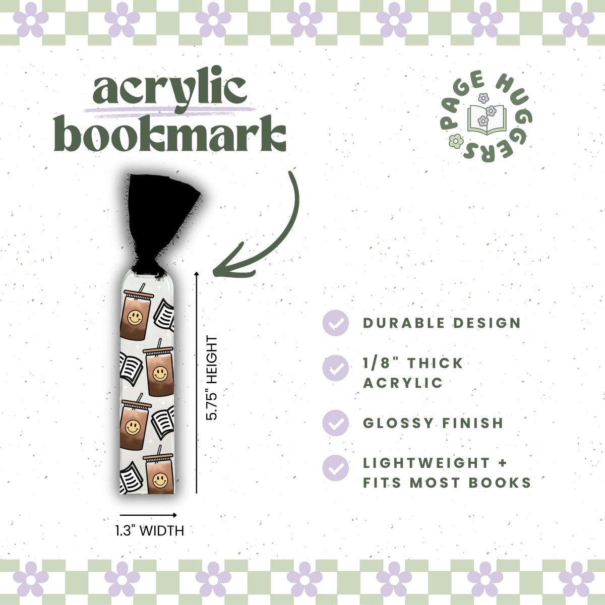 Book Boys Acrylic Bookmark