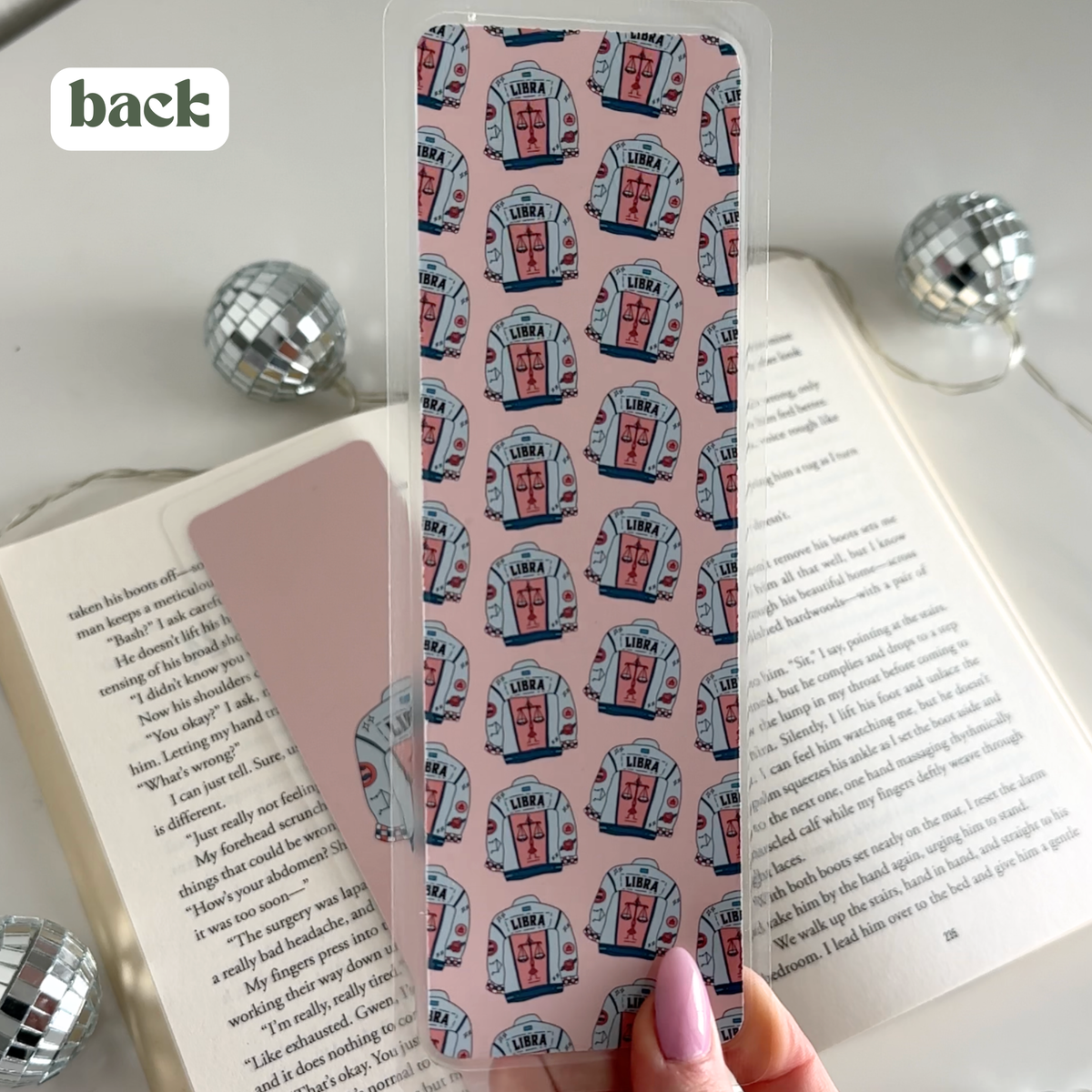 Libra Laminated Bookmark
