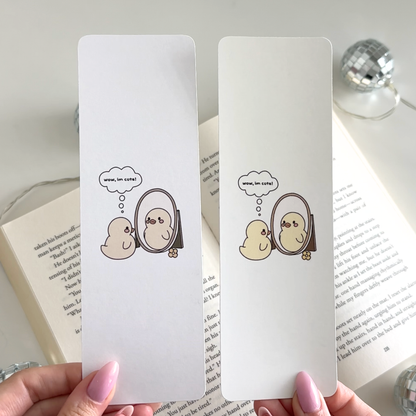 Cute Duck Cardstock Bookmark