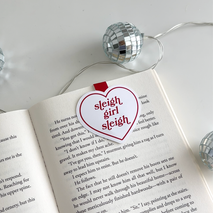 Sleigh Girl Magnetic Bookmark