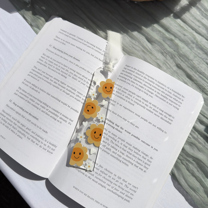 Daisy Smiley Acrylic Bookmark