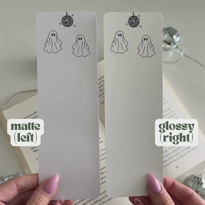 Disco Ghost Cardstock Bookmark